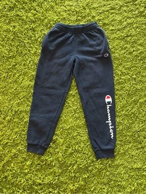 Champion Kids Navy Blue Logo Joggers